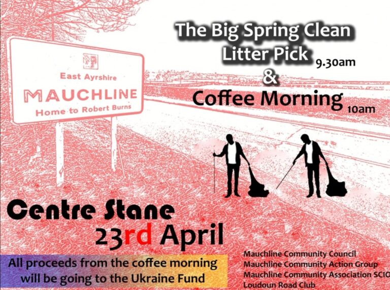 coffee morning and litter pick 23rd April 2022